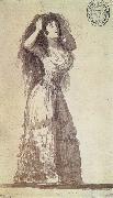 The Duchess of Alba arranging her Hair Francisco Goya